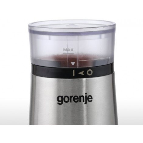 Gorenje | Coffee grinder | SMK150E | 150 W | Coffee beans capacity 60 g | Lid safety switch | Stainless steel