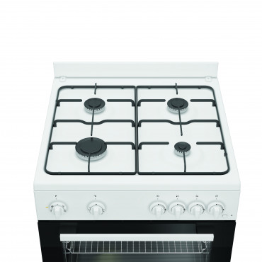 INDESIT Cooker | I6G5KCW | Hob type Gas | Oven type Electric | White | Width 60 cm | Grilling | Depth 60 cm | 72 L