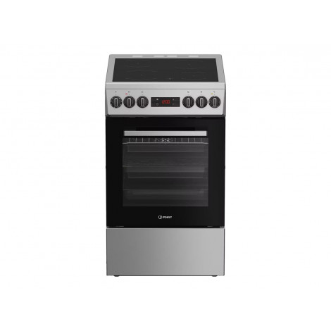 INDESIT Cooker | IS5V8CSX/P | Hob type Ceramic | Oven type Electric | Stainless Steel | Width 50 cm | Grilling | Depth 60 cm | 5