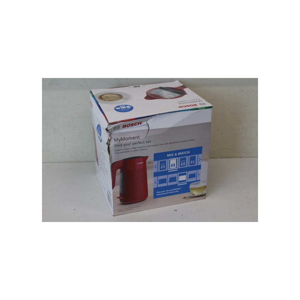 SALE OUT. | Bosch Kettle | TWK2M164 MyMoment | Electric | 2400 W | 1.7 L | Plastic | 360 rotational base | Red | DAMAGED PACKAGI