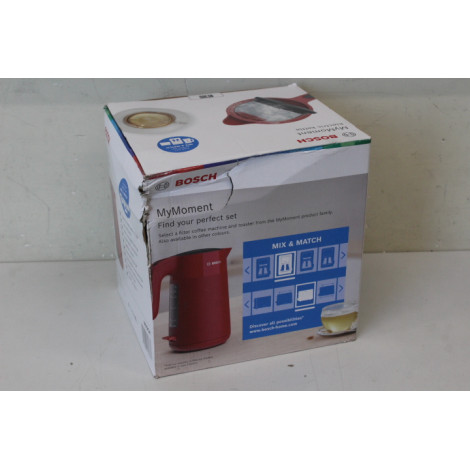 SALE OUT. | Bosch Kettle | TWK2M164 MyMoment | Electric | 2400 W | 1.7 L | Plastic | 360 rotational base | Red | DAMAGED PACKAGI