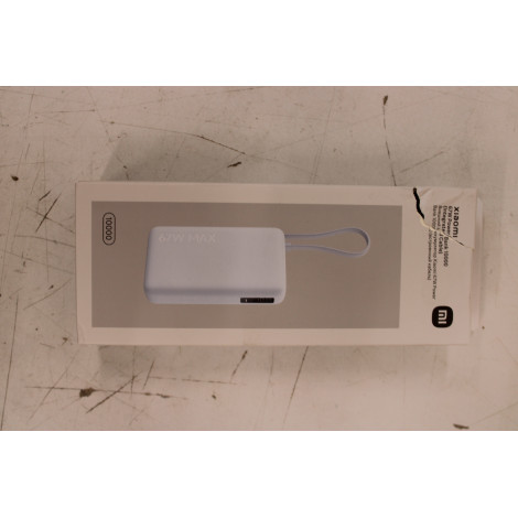 SALE OUT. Xiaomi 67W Power Bank 10000 (Integrated Cable) | 10000 mAh | Ice Blue | DAMAGED PACKAGING
