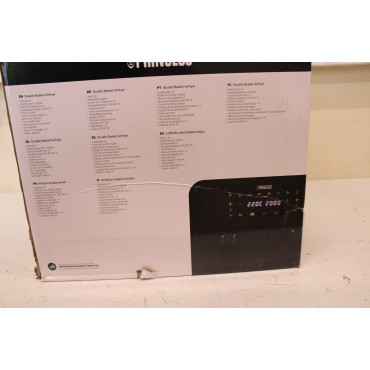 SALE OUT. Princess Double Basket Airfryer | 182068 | Power 2400 W | Capacity 8 L | Black | DAMAGED PACKAGING, SCRATCHES ON CORPU