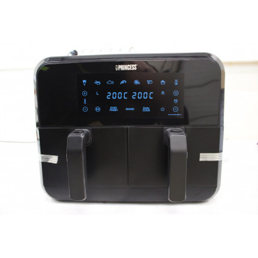 SALE OUT. Princess Double Basket Airfryer | 182068 | Power 2400 W | Capacity 8 L | Black | DAMAGED PACKAGING, SCRATCHES ON CORPU