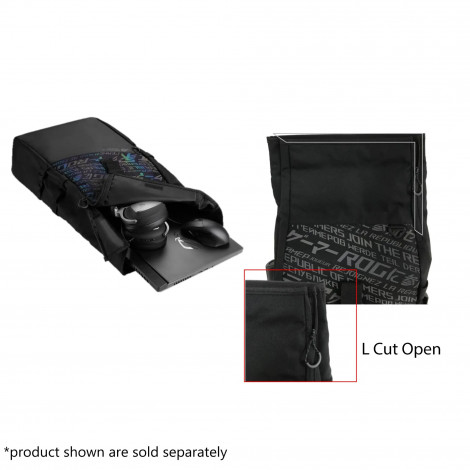 Asus BP4701 ROG BACKPACK/15_17 | Asus BP4701 | Notebook carrying backpack | Fits up to size 17 " | Backpack | Black