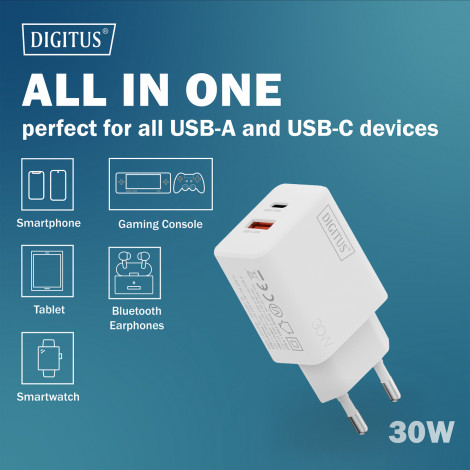 Digitus Battery charger, 30W | DA-10301