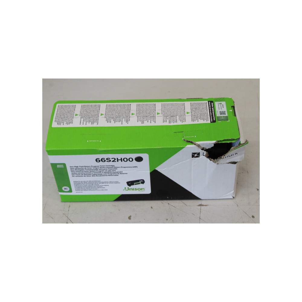 SALE OUT. Lexmark 66S2H00 | Cartridge CollecReturn Program (LRP) | Toner cartridge | Black & white | DAMAGED PACKAGING, SCRATCHE