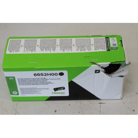 SALE OUT. Lexmark 66S2H00 | Cartridge CollecReturn Program (LRP) | Toner cartridge | Black & white | DAMAGED PACKAGING, SCRATCHE