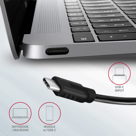 AXAGON | USB-C 10Gbps SPEEDSTER 5in1 hub (rev2.0) | HMC-5G2 | HDMI ports quantity 1