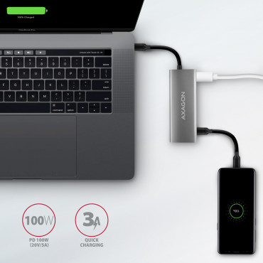 AXAGON | USB-C 10Gbps SPEEDSTER 5in1 hub (rev2.0) | HMC-5G2 | HDMI ports quantity 1