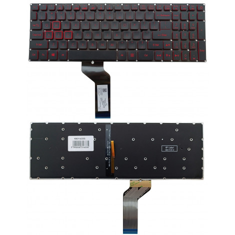 Klaviatūra ACER: Nitro AN515-51, AN515-52, AN515-53, AN515-42, su pašvietimu, US