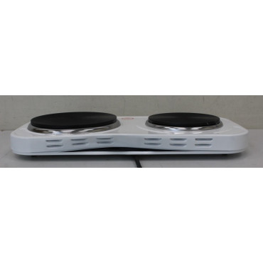 SALE OUT. Tristar KP-6245 Hot plate, 2 thermostats, 2 burners, 5 adjustable settings, Heat resisting housing, 1500W&1100W, White