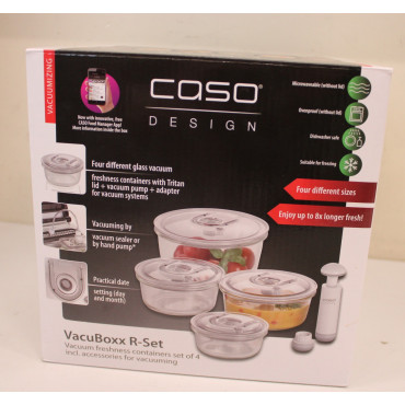 SALE OUT. | Caso | Vacuum freshness containers round | 01187 | Set of 4 | DOES NOT HOLD IS THE VACUUM