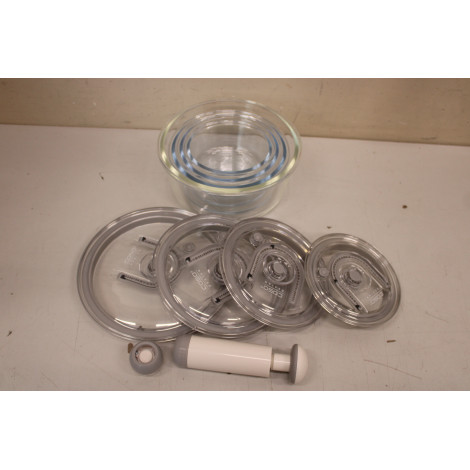 SALE OUT. | Caso | Vacuum freshness containers round | 01187 | Set of 4 | DOES NOT HOLD IS THE VACUUM