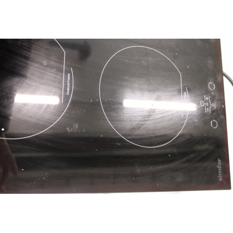 SALE OUT. | Simfer | Hob | H3.020.DEISP | Induction | Number of burners/cooking zones 2 | Touch | Timer | Black | USED, DIRTY, S
