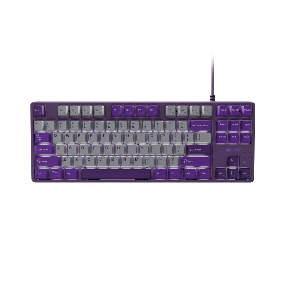 Fury | Kanabo K2 | Gaming Keyboard | Wired | US | Gray/Purple | USB Type-A | Linear