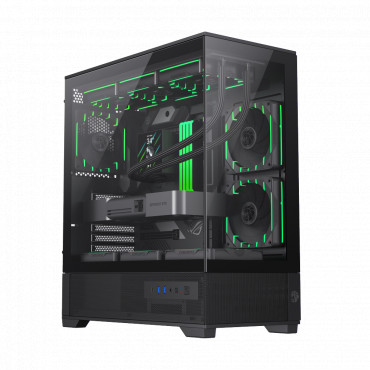 Gamemax Case | VISTA 2 AB | Black | Midi Tower | Power supply included No