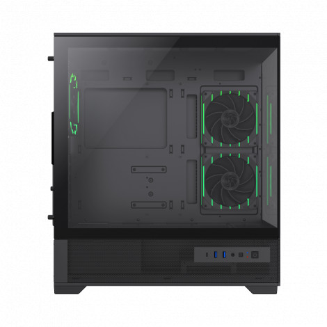 Gamemax Case | VISTA 2 AB | Black | Midi Tower | Power supply included No