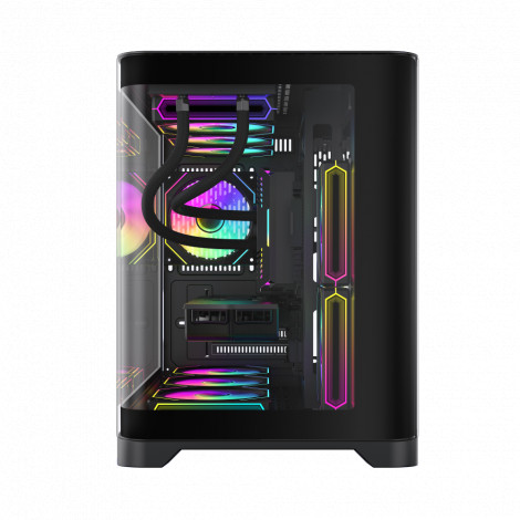 Gamemax Case | HYPE-M BK | Black | Micro | Power supply included No