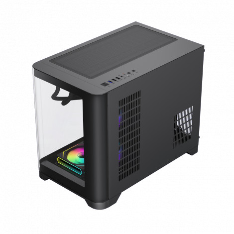 Gamemax Case | HYPE-M BK | Black | Micro | Power supply included No