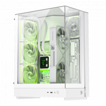 Gamemax Case | T20 WH | White | M-ATX | Power supply included No