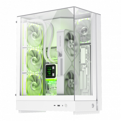 Gamemax Case | T20 WH | White | M-ATX | Power supply included No