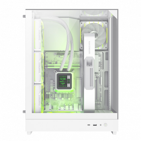 Gamemax Case | T20 WH | White | M-ATX | Power supply included No