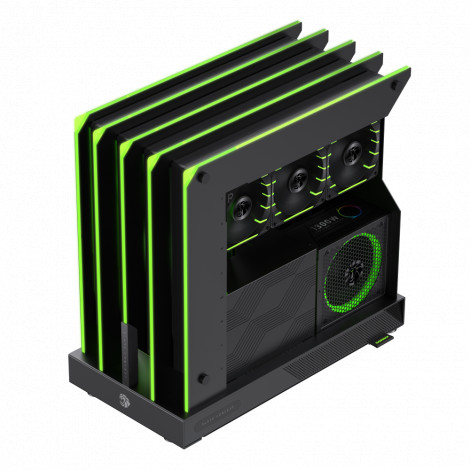 Gamemax Case | BLADE CONCEPT | Black | ATX | Power supply included No