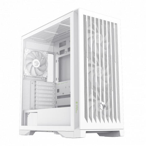 Gamemax Case | LEADER 2 WH | White | E-ATX | Power supply included No