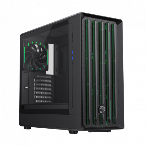 Gamemax Case | CLAW 460 BK | Black | Mid-Tower | Power supply included No