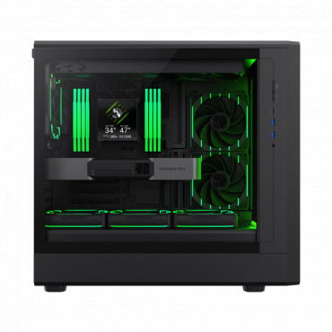 Gamemax Case | CLAW 460 BK | Black | Mid-Tower | Power supply included No