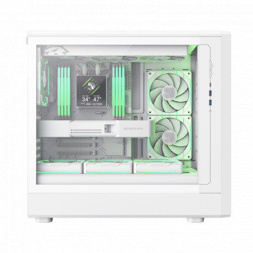 Gamemax Case | CLAW 460 WH | White | Mid-Tower | Power supply included No