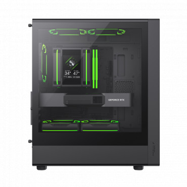 Gamemax Case | AERIS 330 MB | Black | Mini Tower | Power supply included No