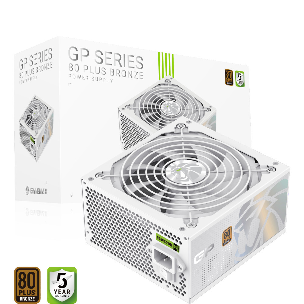 Gamemax Power Supply, 80 PLUS, Bronze | GP 750B WH | 750 W