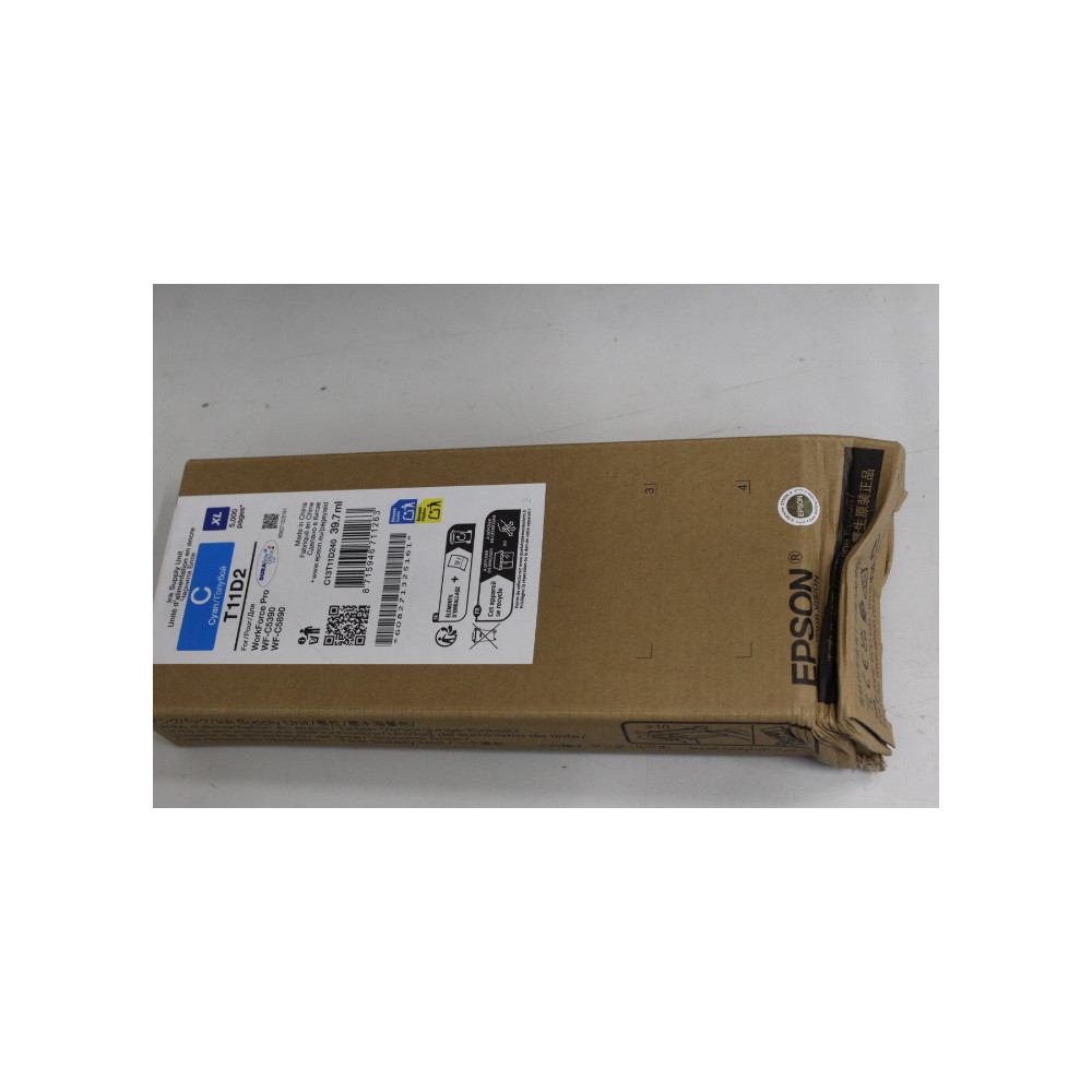 SALE OUT. Epson Singlepack Ink Cartridge XL Cyan | SALE OUT. Epson C13T11D240 | Ink cartrige | Cyan | DAMAGED PACKAGING