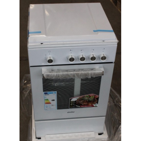 SALE OUT. | SALE OUT. Simfer | Cooker | 4401SGRBB | Hob type Gas | Oven type Gas | White | Width 50 cm | DAMAGED PACKAGING, DAMA