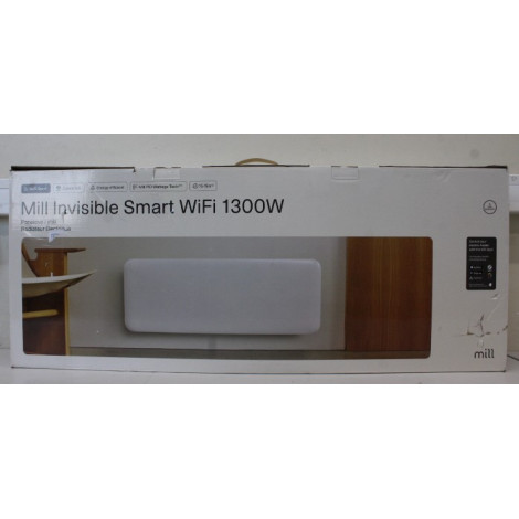 SALE OUT. Mill PA1300WIFI4 Panel Heater with WiFi Gen 4 1300 W Suitable for rooms 15-19 m White IPX4 | SALE OUT. Mill Invisible 
