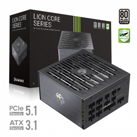 Gamemax PSU | LION CORE 1200P | 1200 W | Platinum | Full Modular