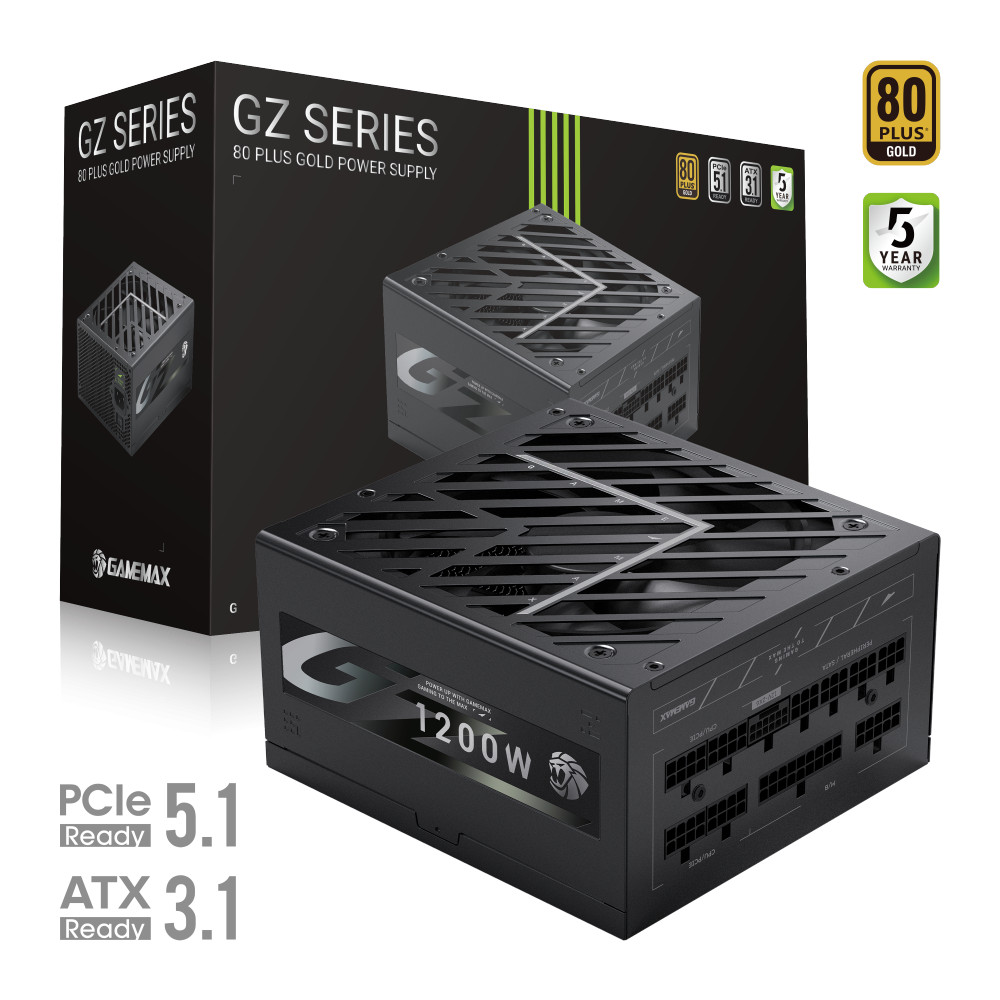 Gamemax PSU | GZ 1200G | 1200 W | Gold | Full Modular