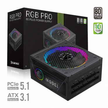 Gamemax PSU | RGB PRO 1300P | 1300 W | Platinum | Full Modular