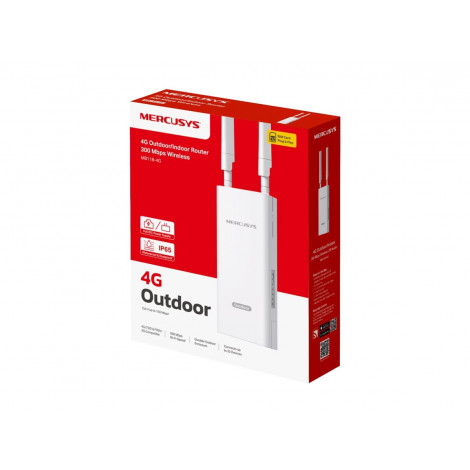 Mercusys MB118-4G 300 Mbps Wireless 4G LTE Outdoor/Indoor Router | Mercusys