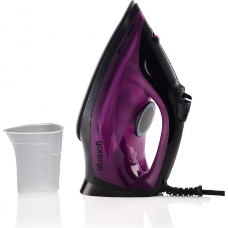 Gorenje SIK2400BKV Steam Iron, 2400W, Water tank capacity 450 ml, Continuous steam 40 g/min, Auto power off, Purple/Black