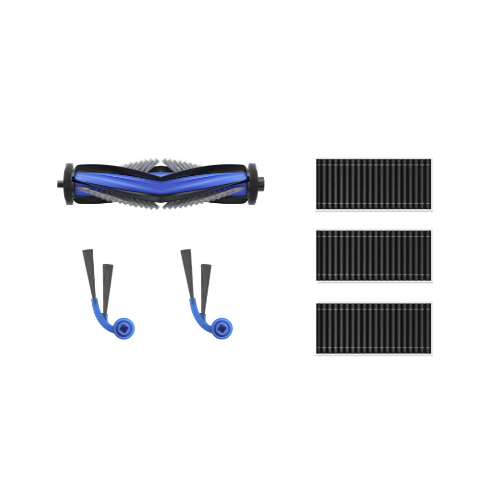 Ecovacs DKT060214 Service Kit for DEEBOT T80 Family, 1x Anti-Tangle Main Brush, 2 Anti-Tangle Side Brushes, 3x Antibacterial Fil