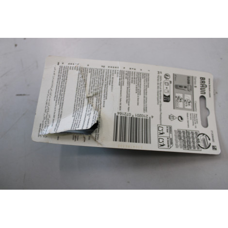 SALE OUT. Braun 52B | Head Replacement Pack | Black | DAMAGED PACKAGING