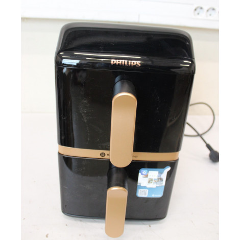 SALE OUT. Philips Dual Basket Airfryer | NA462/70 4000 Series | Power 2750 W | Capacity 10 L | Rapid Air technology | Black | DA