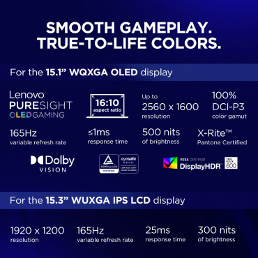 Lenovo Legion 5 15IRX10 | Eclipse Black | 15.1 " | OLED | WQXGA | 2560 x 1600 pixels | Glossy | Intel Core i7 | i7-14700HX | 16 