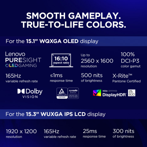 Lenovo Legion 5 15IRX10 | Eclipse Black | 15.1 " | OLED | WQXGA | 2560 x 1600 pixels | Glossy | Intel Core i7 | i7-14700HX | 16 