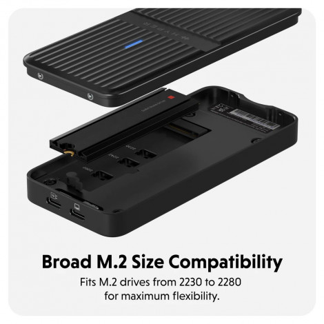 Hyper HyperDrive Next USB4 M.2 PCIe Enclosure | Hyper