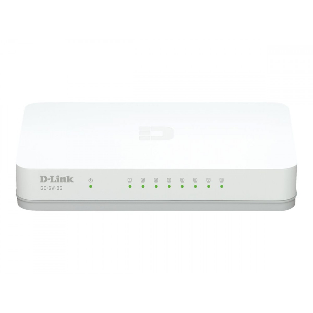 D-Link | Switch | GO-SW-8G/E | Unmanaged | Desktop | Gigabit Ethernet (copper) ports quantity 8