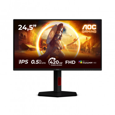 AOC | 25G4KUR | 25 " | Fast IPS | FHD | 16:9 | 420 Hz | 1 ms | 1920 x 1080 pixels | 350 cd/m | HDMI ports quantity 2 | Black